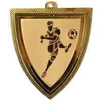 Medal złoty PIŁKA NOŻNA 50x55 mm
